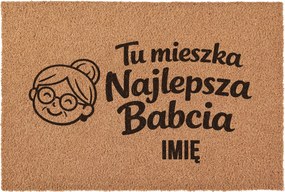 Lábtörlő Személyre szabott Nagymama Napja Ajándék Kókusz 60x40