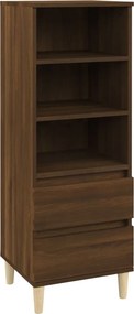 vidaXL barna tölgyszínű szerelt fa magasszekrény 40 x 36 x 110 cm