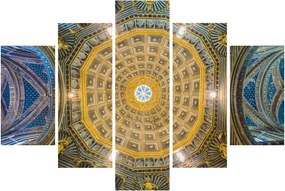 A Siena templom mennyezetének képe (150x105 cm)