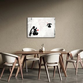 Kép - Telefon rajza Banksy stílusában (70x50 cm)
