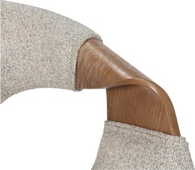 Bézs kárpitozott karfás étkezőfotel szett 2 db-os Elif – MOME