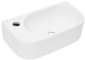 Mosdótál SAT Infinitio 40x21,5 cm fehér fényes felülettel túlcsordulás nélkül SATINF4021L