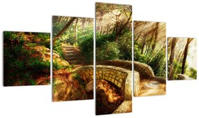 Kép - erdei, ösvények (125x70cm)