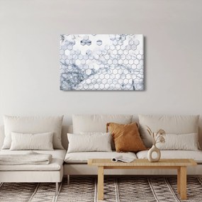 Kép - Márványozott hatszög (90x60 cm)
