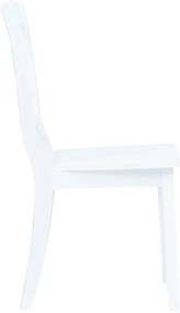 5 darabos fehér tömör gumifa étkezőszett