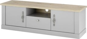 Chambord széles Tv-állvány világosszürke / Artisan tölgy
