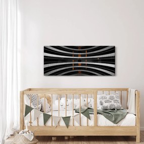 Absztrakt kép - épület (120x50 cm)