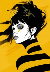 Poszter 70x100cm Sárga kecses