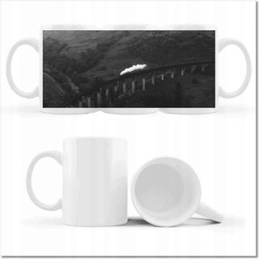 Nyomott mintás bögre Skócia vasúti viadukt