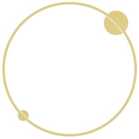 LED fali lámpa SATURNO LED/46W/230V 80 cm átmérő IP44 arany