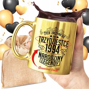 Bögre Arany Élet Kezdődik Után 30 40 50 Óra Legenda Ajándék Nyomtatás