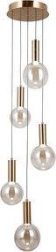 Italux modern függeszték strela borostyán arany itxpnd-34378-5s-hbr