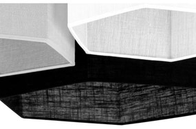 Duolla - Felületre szerelhető csillár ROLLER TRIO HEX 3xE27/15W/230V fekete/szürke/fehér