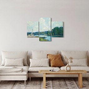Kép - Alfred Sisley, The Banks of the Oise, reprodukciók (90x60 cm)