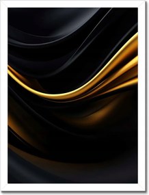 Poszter fehér keretben 30x40 Selyem arany szalag