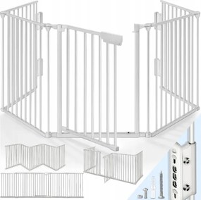 Kiduku Védőkapu gyerek kandallóhoz szürke 360 cm hosszú