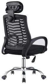 Irodai fotel Isona (fekete + króm) . 1063865
