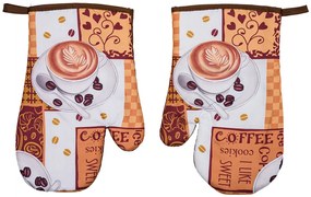 COFFEE FROTH barna 2 db-os kesztyűszett mágnessel
