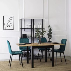 Türkíz Bársony Étkezőszék. PERU Belföldi Raktárról