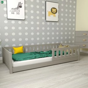 Lulu gyerekágy 90x200 szürke + ajándék ágyrács