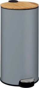 Hulladékgyűjtő Kosár fedéllel fém szürke 30l nagy Hulladékgyűjtő