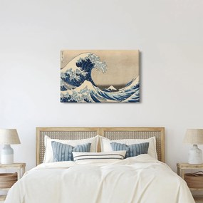 Kép - Katsushika Hokusai, Under the Wave off Kanagawa, reprodukciók (90x60 cm)