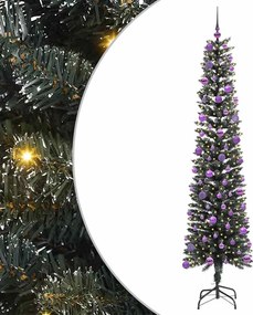 vidaXL Mű karácsonyfa 300 LED-del Zöld 240 cm PVC és Műanyag és Acél