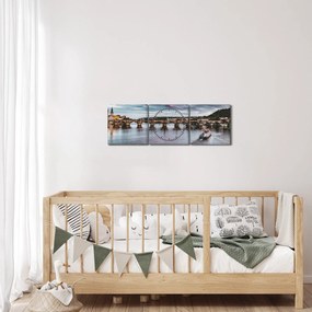 Vltava képe (órával) (90x30 cm)
