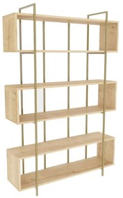 könyvespolc Bruti - Oak, Gold