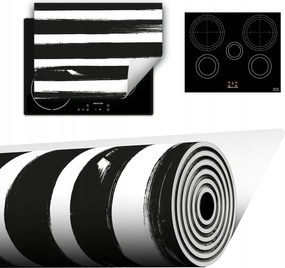 Vinyl Szőnyeg A Konyhába Több Hely 70x52 fehér-fekete