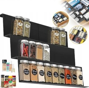 Fűszertartó 3 Szintes Fém, Könnyen Tisztítható Fiókokhoz