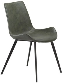 Hype design szék, zöld bőr