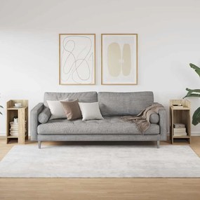 2 db sonoma tölgy kisasztal polccal 25,5 x 27 x 60 cm