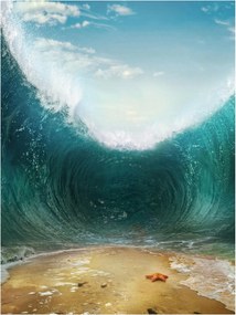 Fotótapéta tenger hullámok ég fotótapéta 184 x 254