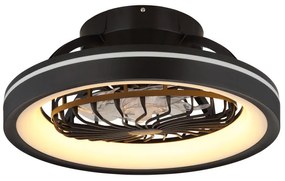 Globo Deanne 03665 távirányítós mennyezeti ventilátoros lámpa, 40W+6W RGB LED, 2700K-6500K+RGB, 2400 lm