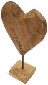 Dobu szobor teak 25x12x45cm