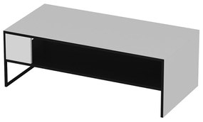 Dohányzóasztal Ejby 42x120x60 cm fehér / fekete [en.casa]