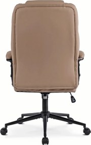 Forgószék bézs színben, műbőr kárpittal. PHONIX