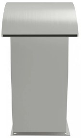 304-es rozsdamentes acél medenceszökőkút LED-ekkel 22x60x70 cm