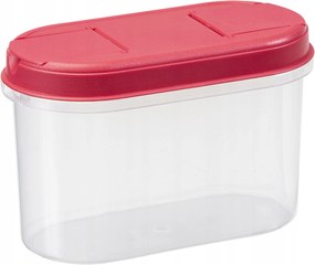 1,2 l-es ovális Ph üveg ömlesztett élelmiszerekhez, nyitható fedéllel