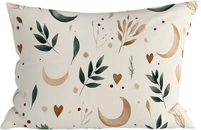 Mikroszálas párnahuzat BOHO MOON 50x70 cm, krémszínű