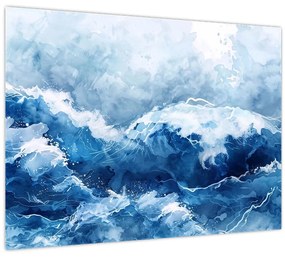 Kép - A tenger illusztrációja (70x50 cm)