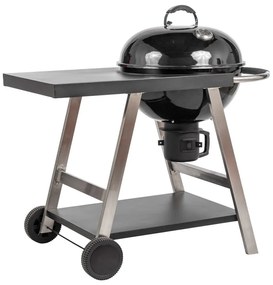 MIR709 Faszenes grill polccal és kerekekkel 56 cm