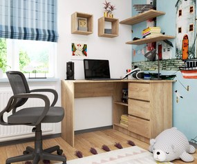 Sarok PC asztal Bodhi (szonoma tölgy) (J). Akció -17%. 1068794