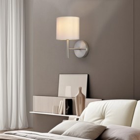 [lux.pro] Fali lámpa Winsford ezüstszínű / fehér