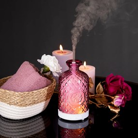 Ultrahangos aroma diffúzor, rózsaszín, GILI
