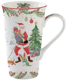 Joyful Santa karácsonyi Porcelán nagy bögre 600 ml