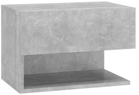 Betonszürke falra szerelhető éjjeliszekrény