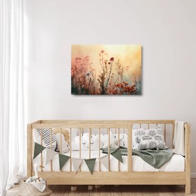Üveg kép - Vadvirágok (70x50 cm)