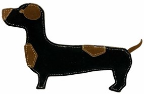 PafDog Tony tacskó kutyajáték bőrből és jutából, 26 cm